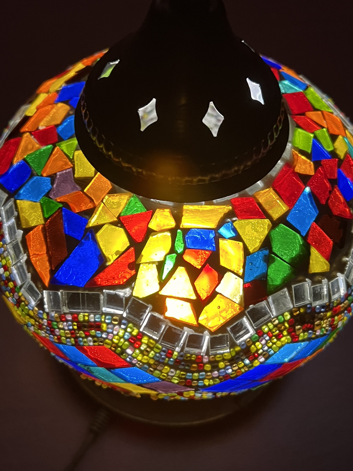 Turkish Stained Glass Lampshade - photo 3