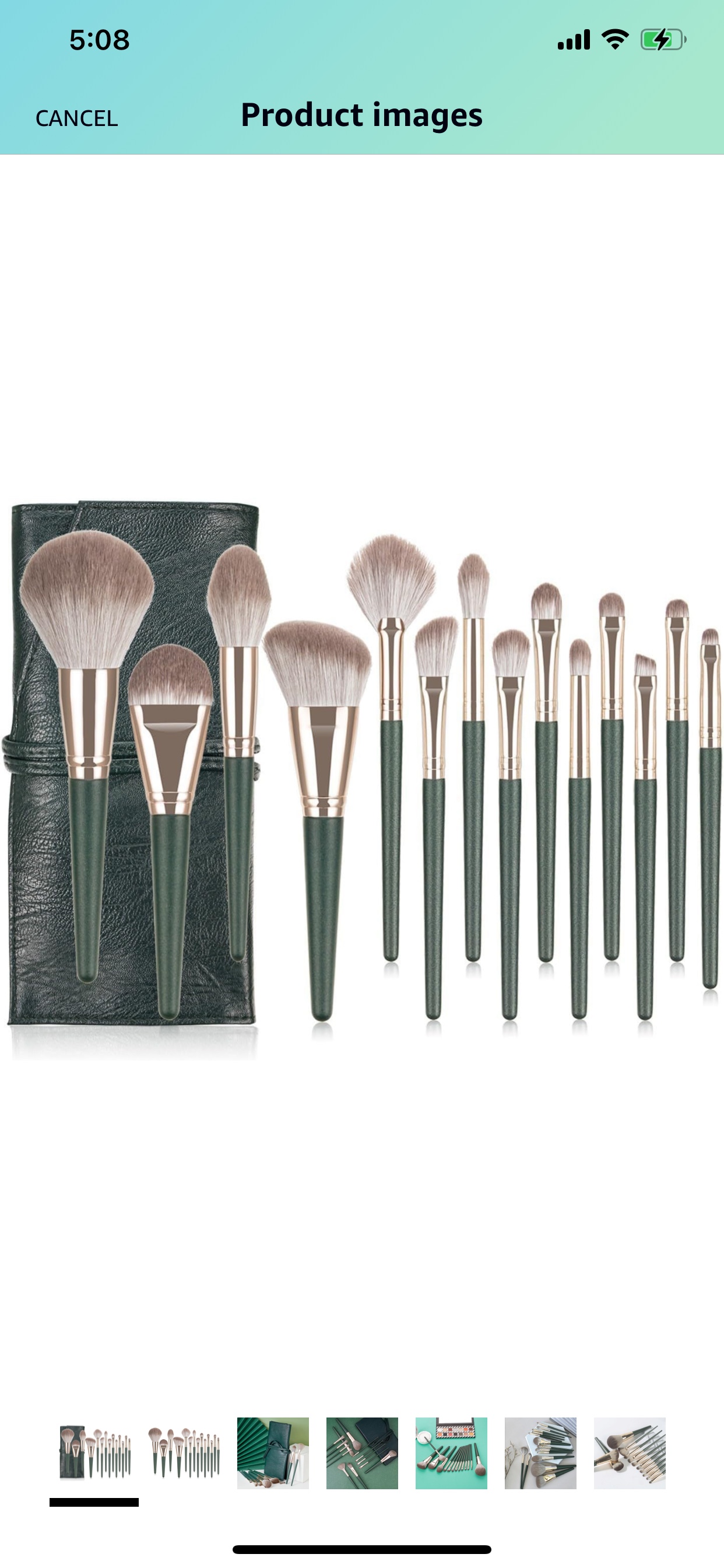 Brand new makeup brushes set (14 pieces) thumbnail