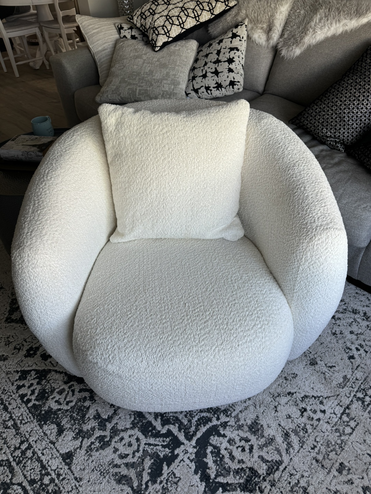 Boucle Club Chairs