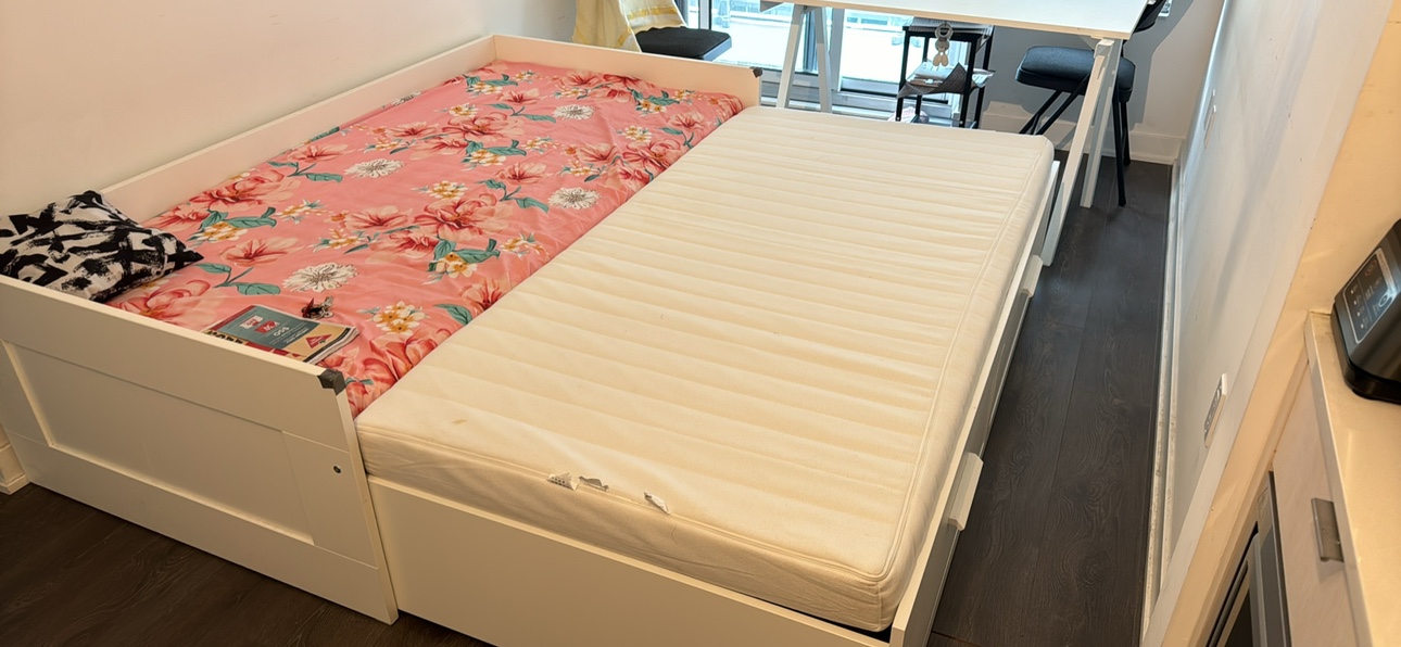Brimnes daybed frame with 2 drawers with mattress - photo 2
