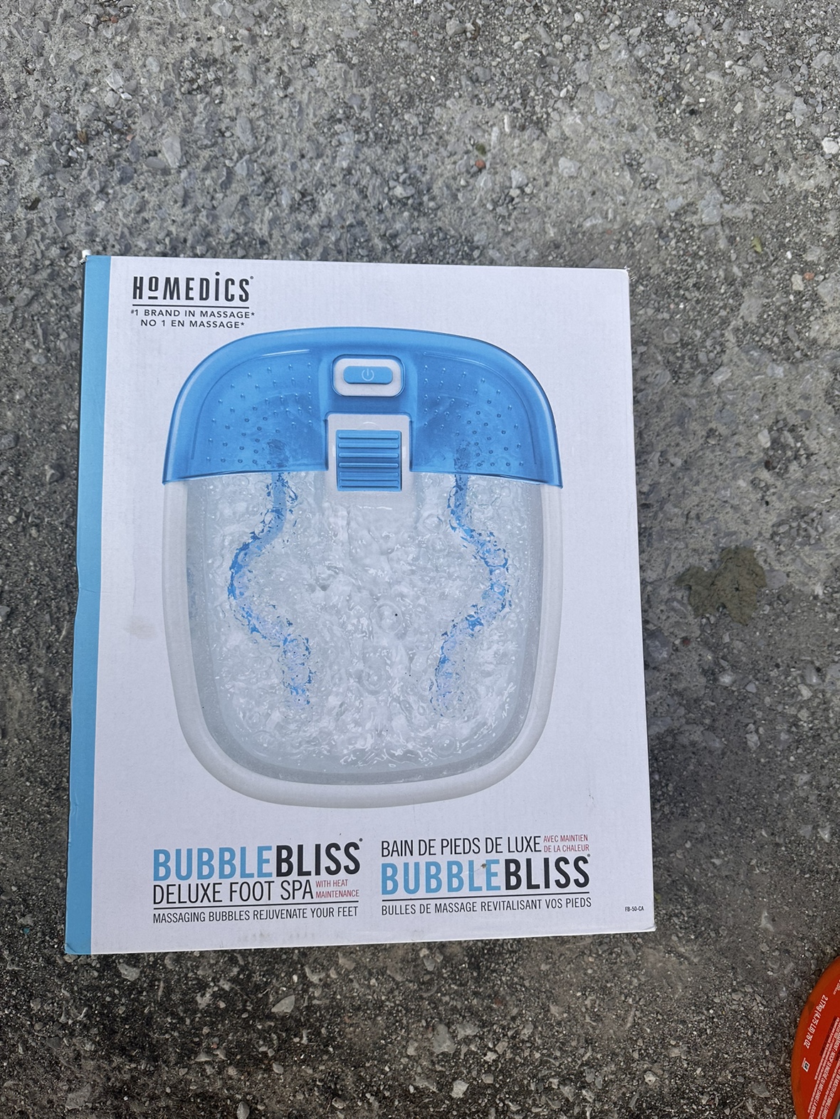 Bubble bliss deluxe foot spa
