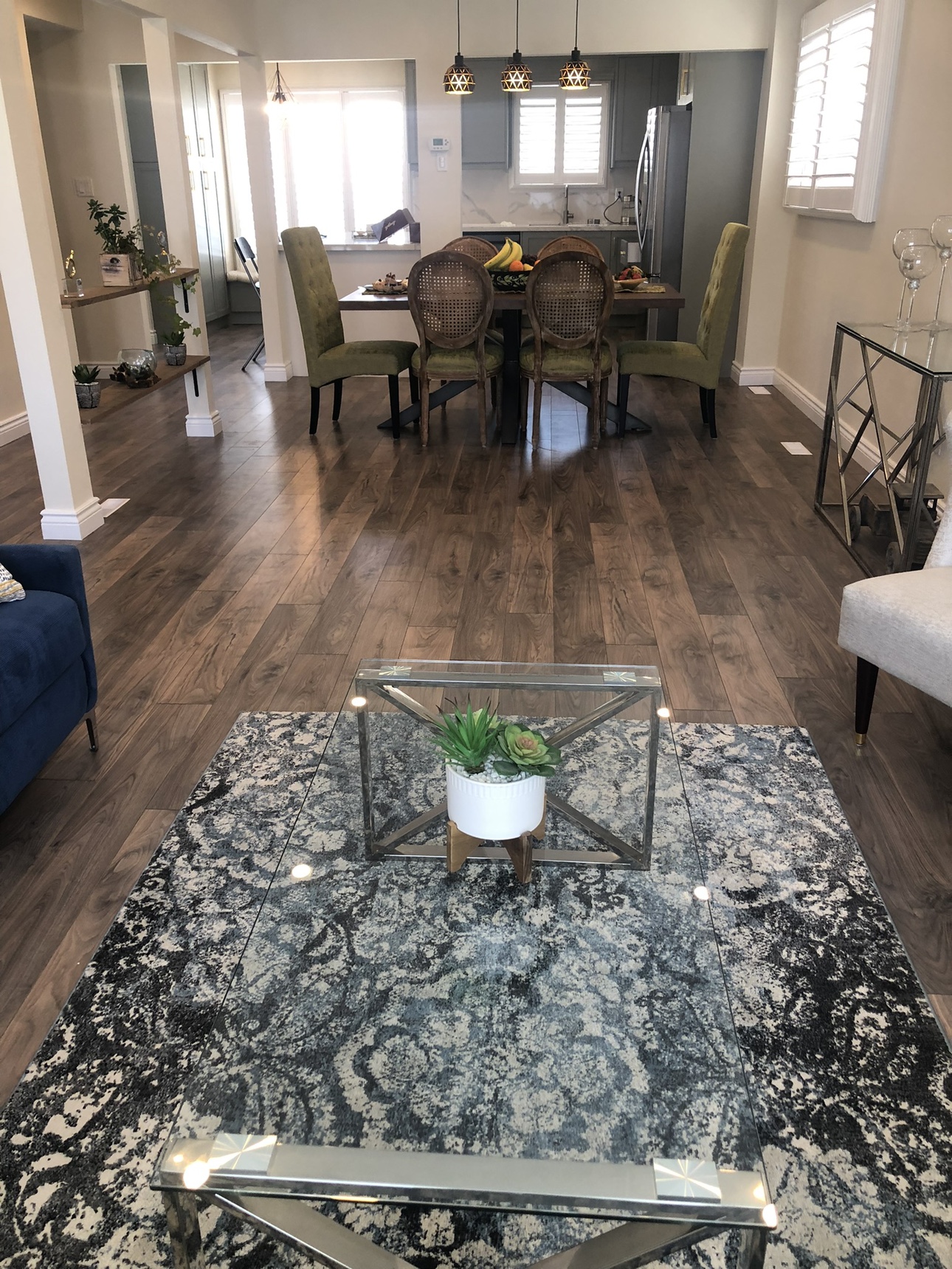 Glass chrome coffee table - photo 5