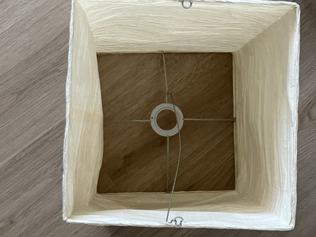 Cream paper lampshade IKEA