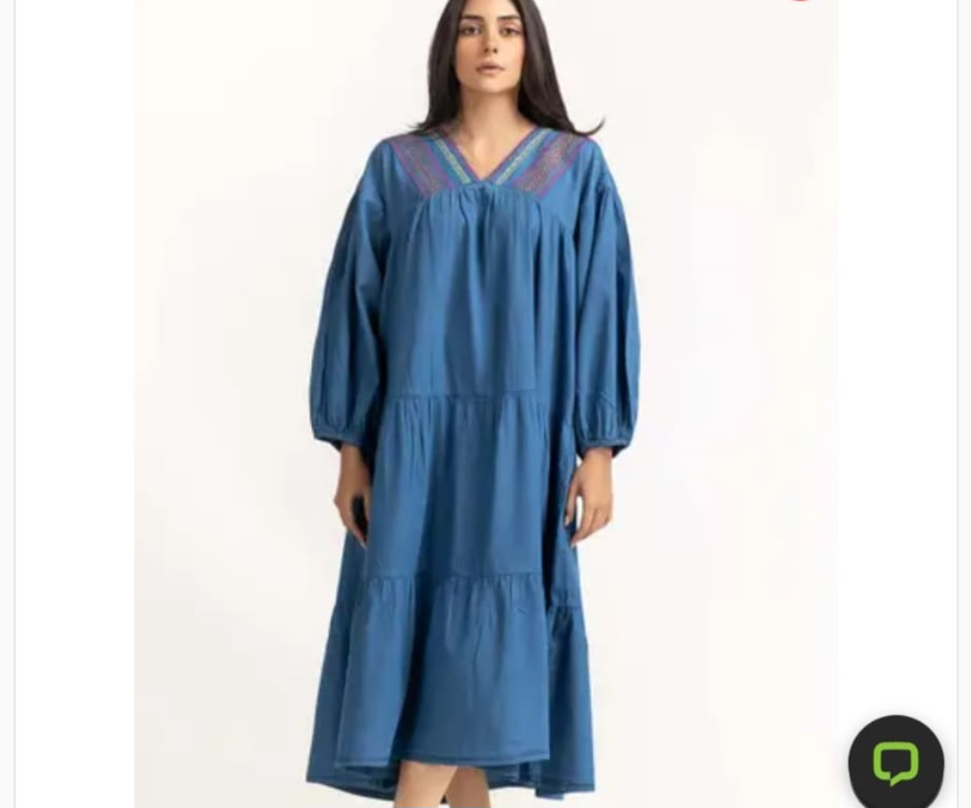 stylish denim long dress