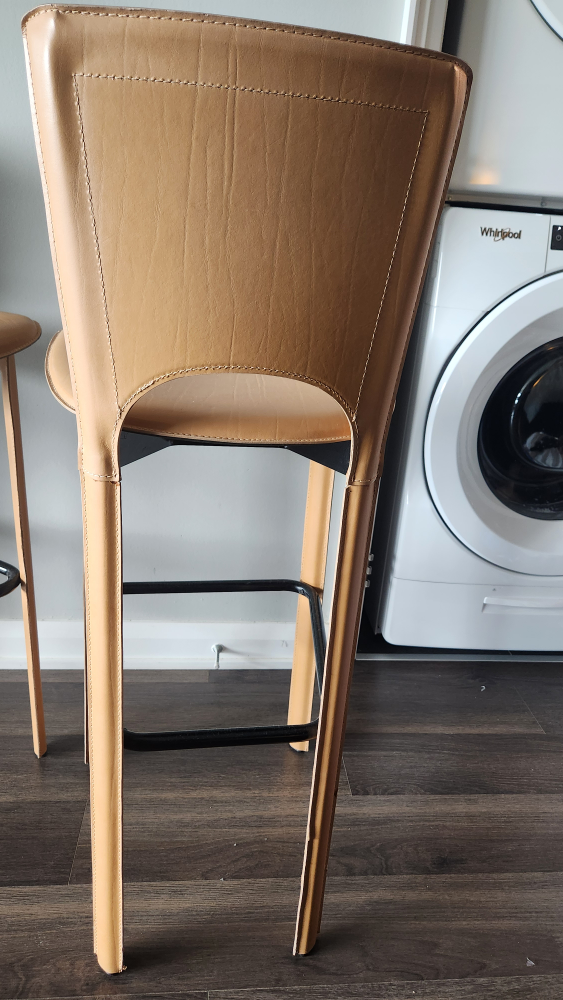 Italian faux leather bar stool - photo 3