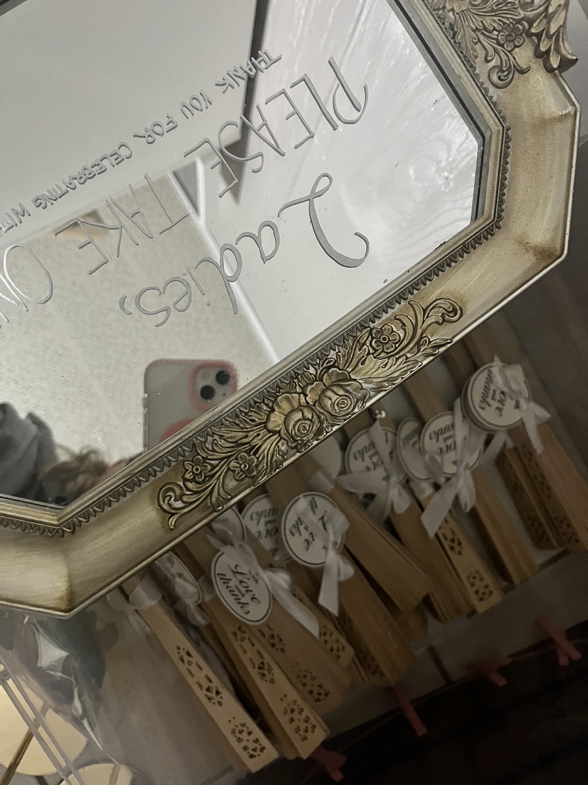 19 Wedding fans and sign - photo 2