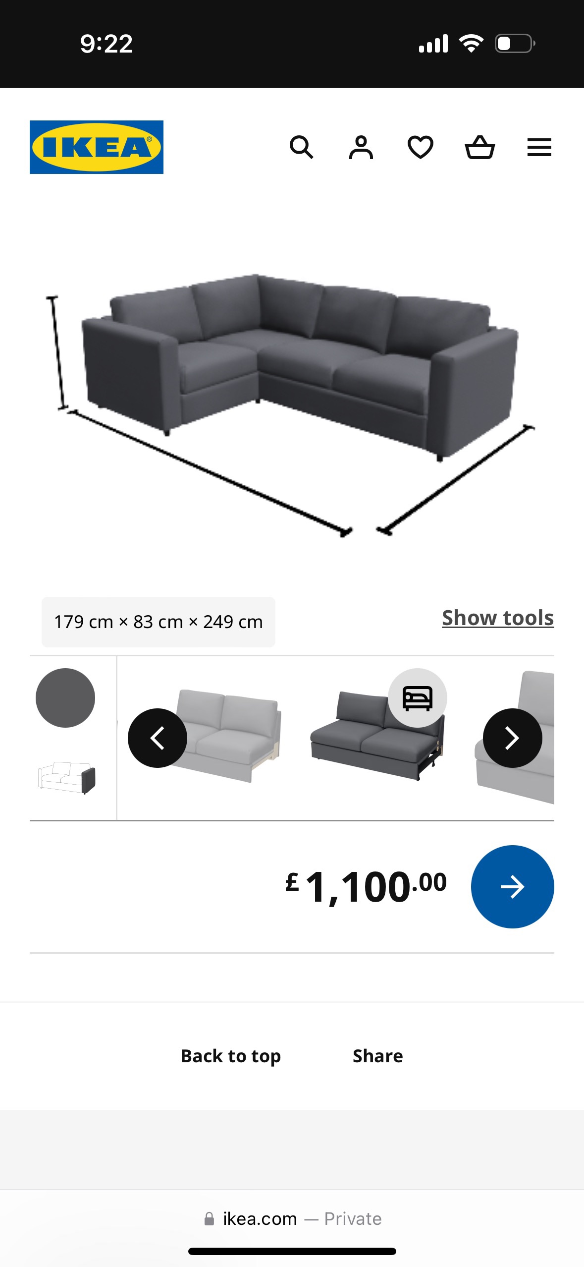 IKEA vimle corner 4 seater - photo 4