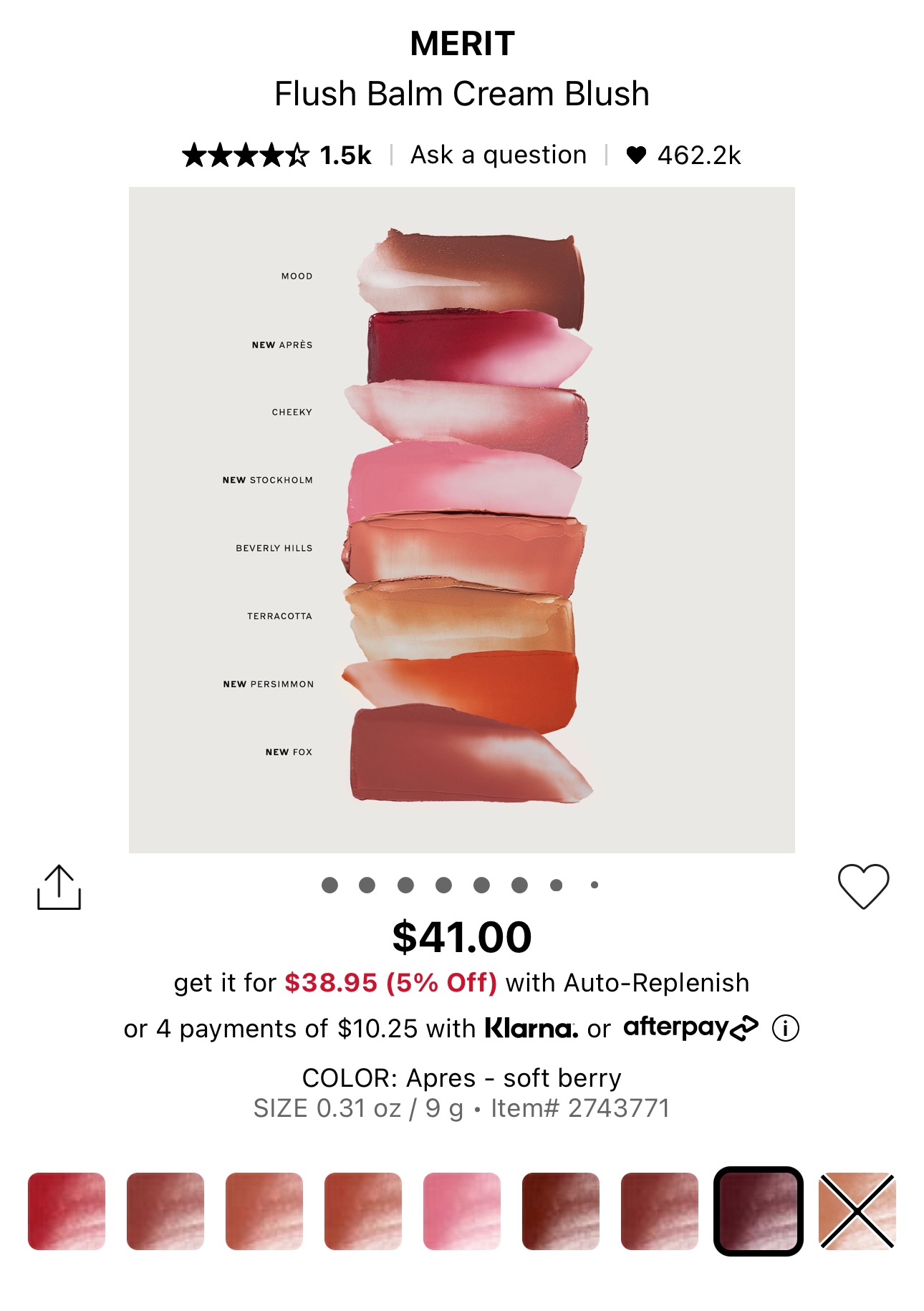 MERIT Mini Flush Balm Cream Blush image indicator(2)