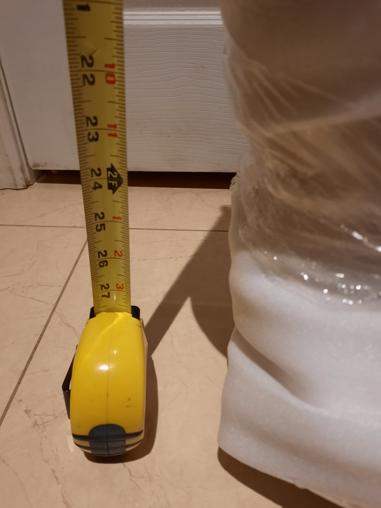 2.5 foot Santa W/mink coat highly collectible image indicator(2)