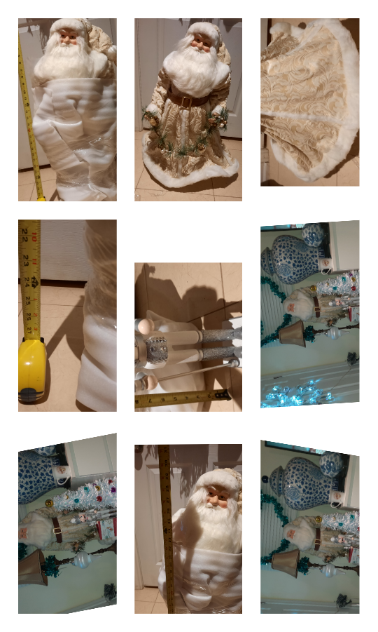 2.5 foot Santa W/mink coat highly collectible image indicator(7)