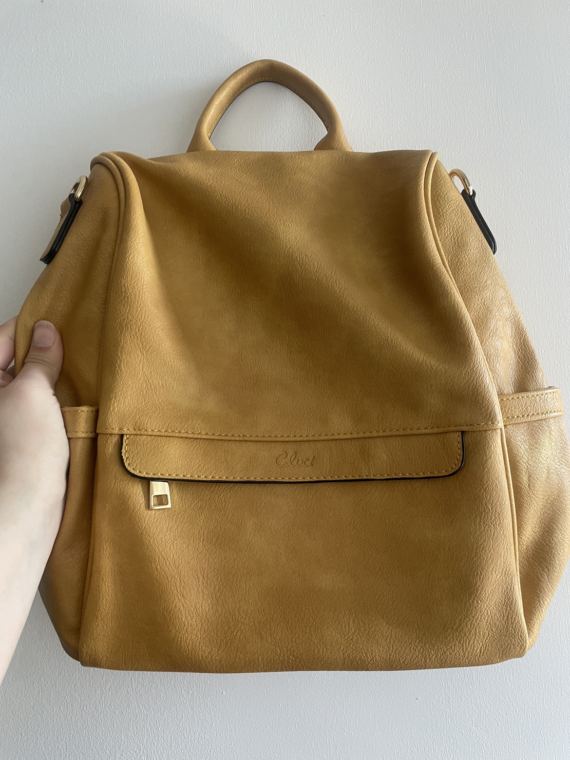 New anti-theft yellow backpack