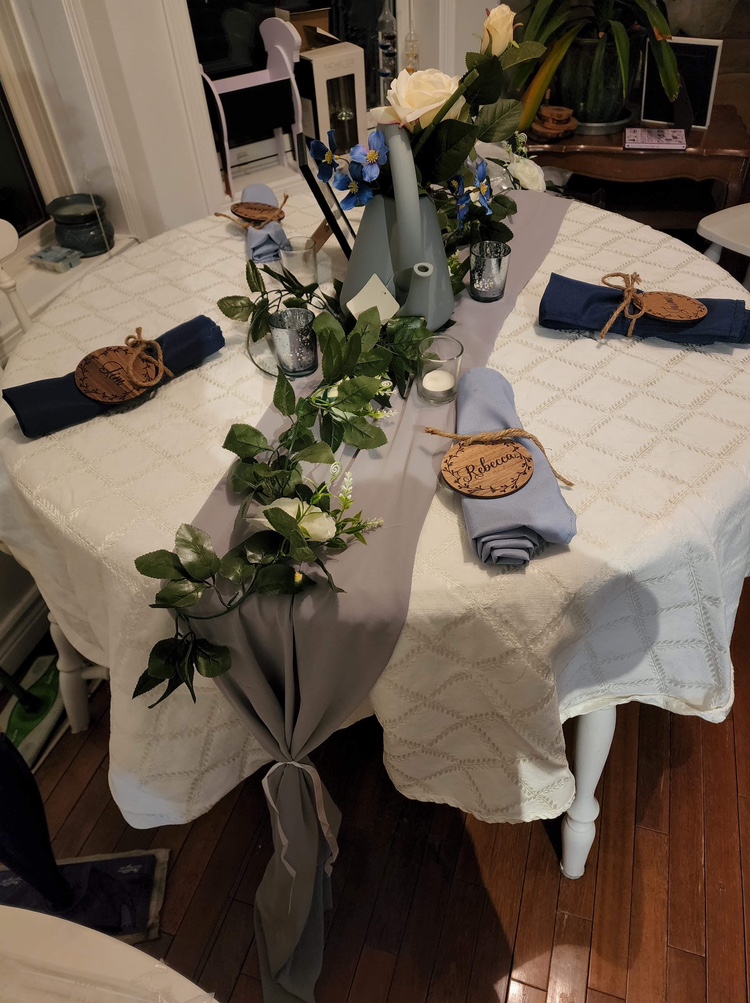 Rustic Table runner chiffon image indicator(3)