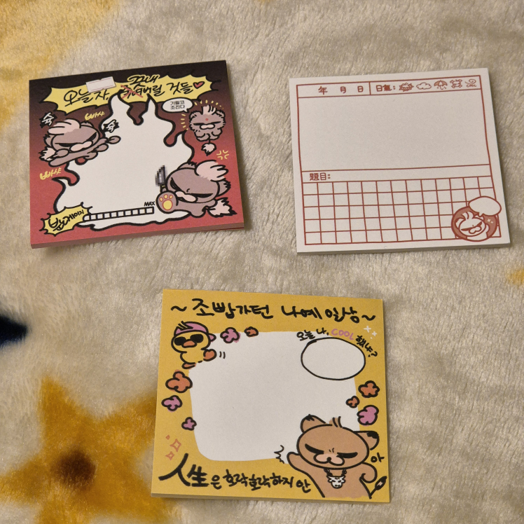 Cute Korean Character Memo Pad - photo 2