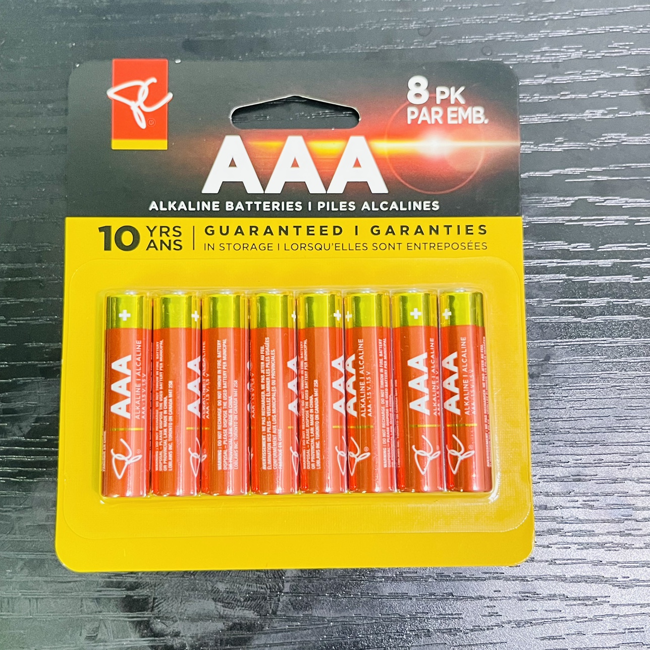 AAA 8PK Batteries(Sealed)