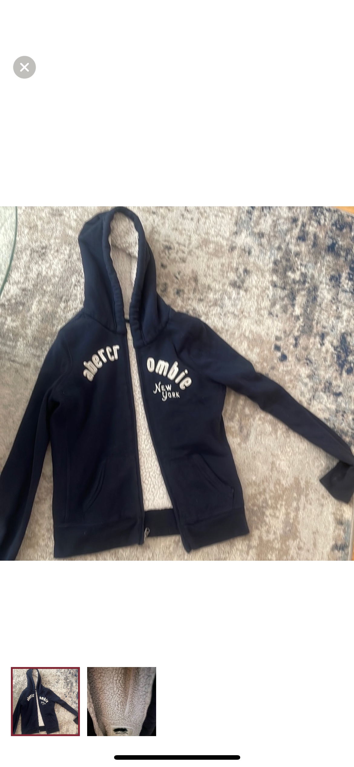 Abercrombie and fitch fleece jacket