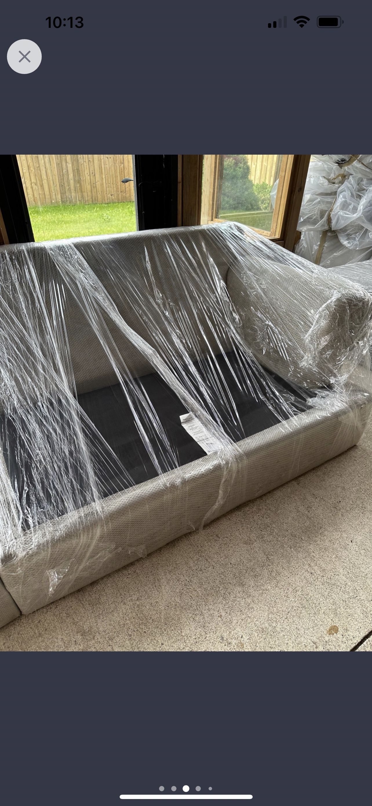 Six seater sectional couch with cushions - photo 3