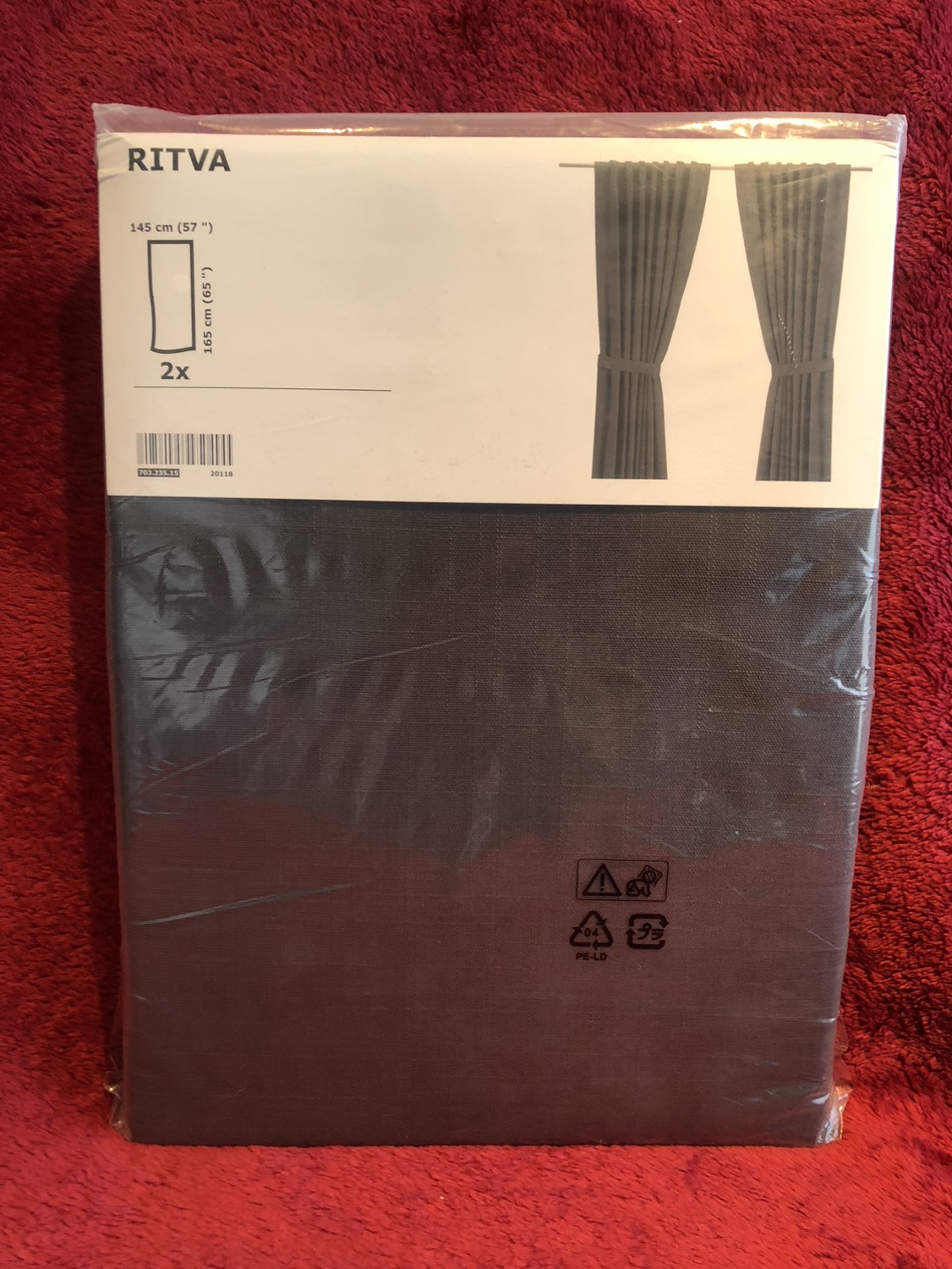 👀NEW IKEA RITVA     CURTAINS (Set 2)