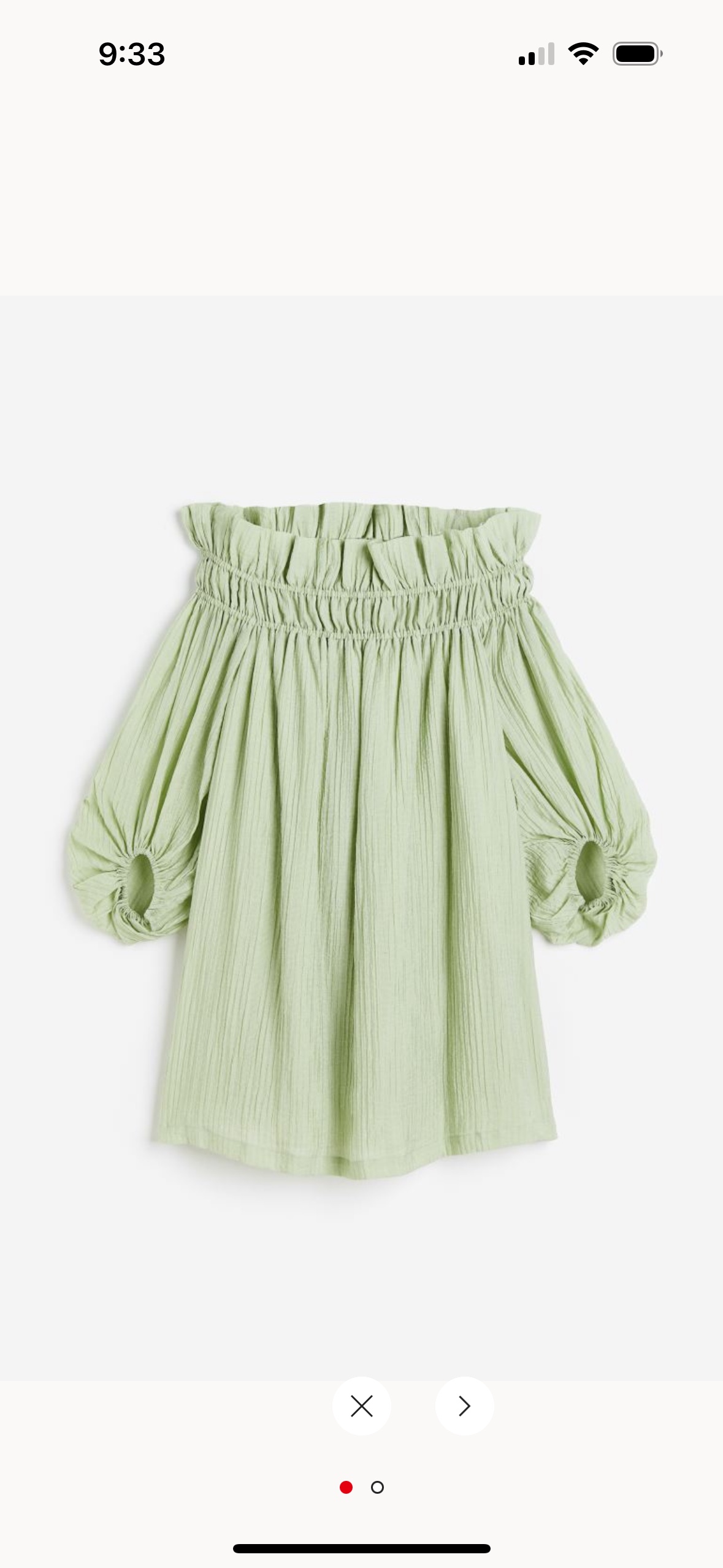 Off shoulder dress