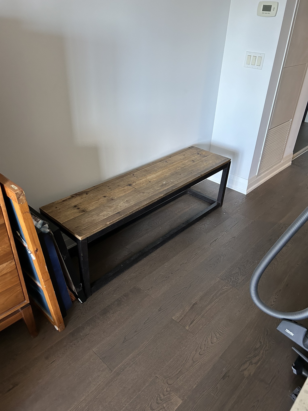 Wood and metal bench or coffee table thumbnail