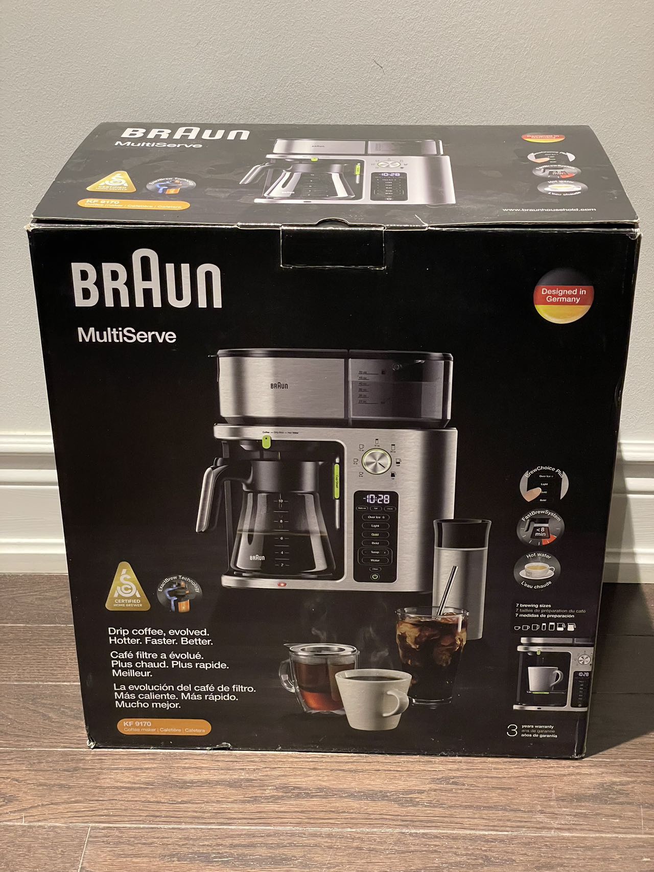 Brand new Braun multi serve coffee maker