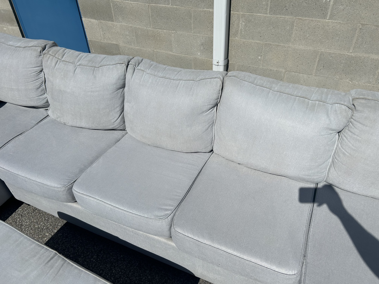 FREE DELIVERY• GREY U SHAPE SECTIONAL COUCH SET / SOFA w/OTTOMAN - photo 4
