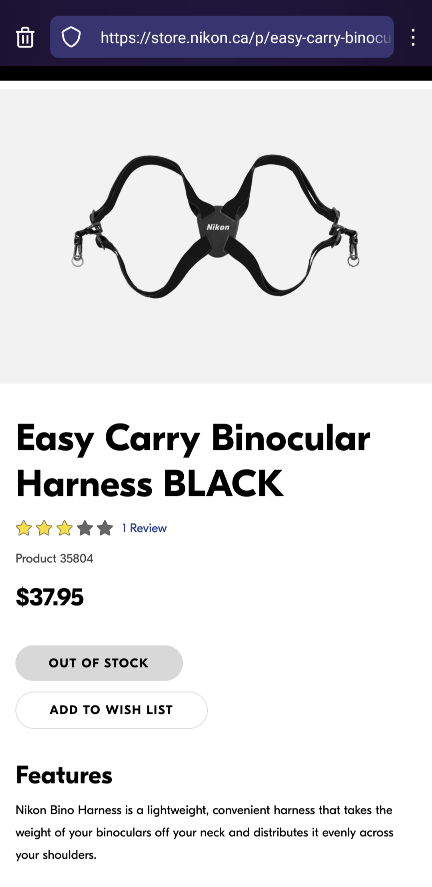 Brand New Nikon Binocular Harness image indicator(3)