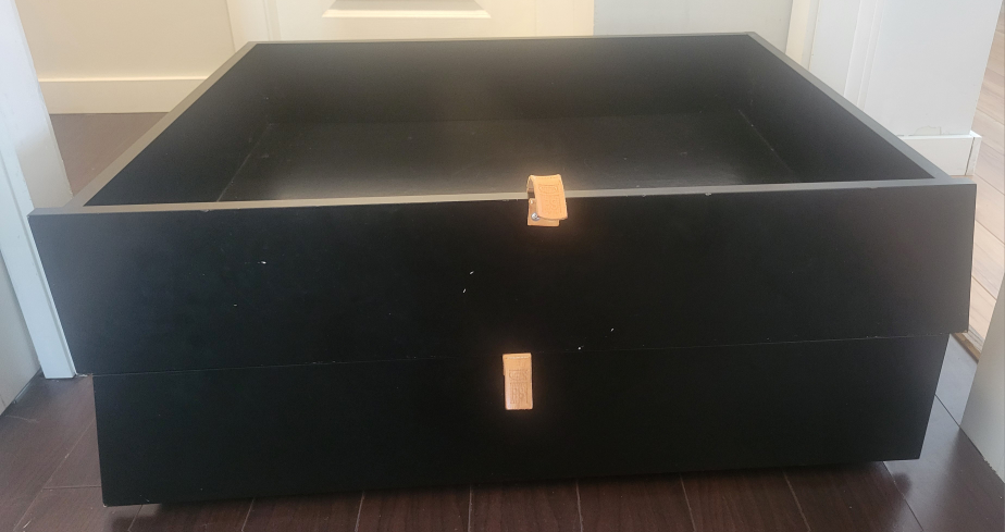 IKEA under bed drawers black - photo 2