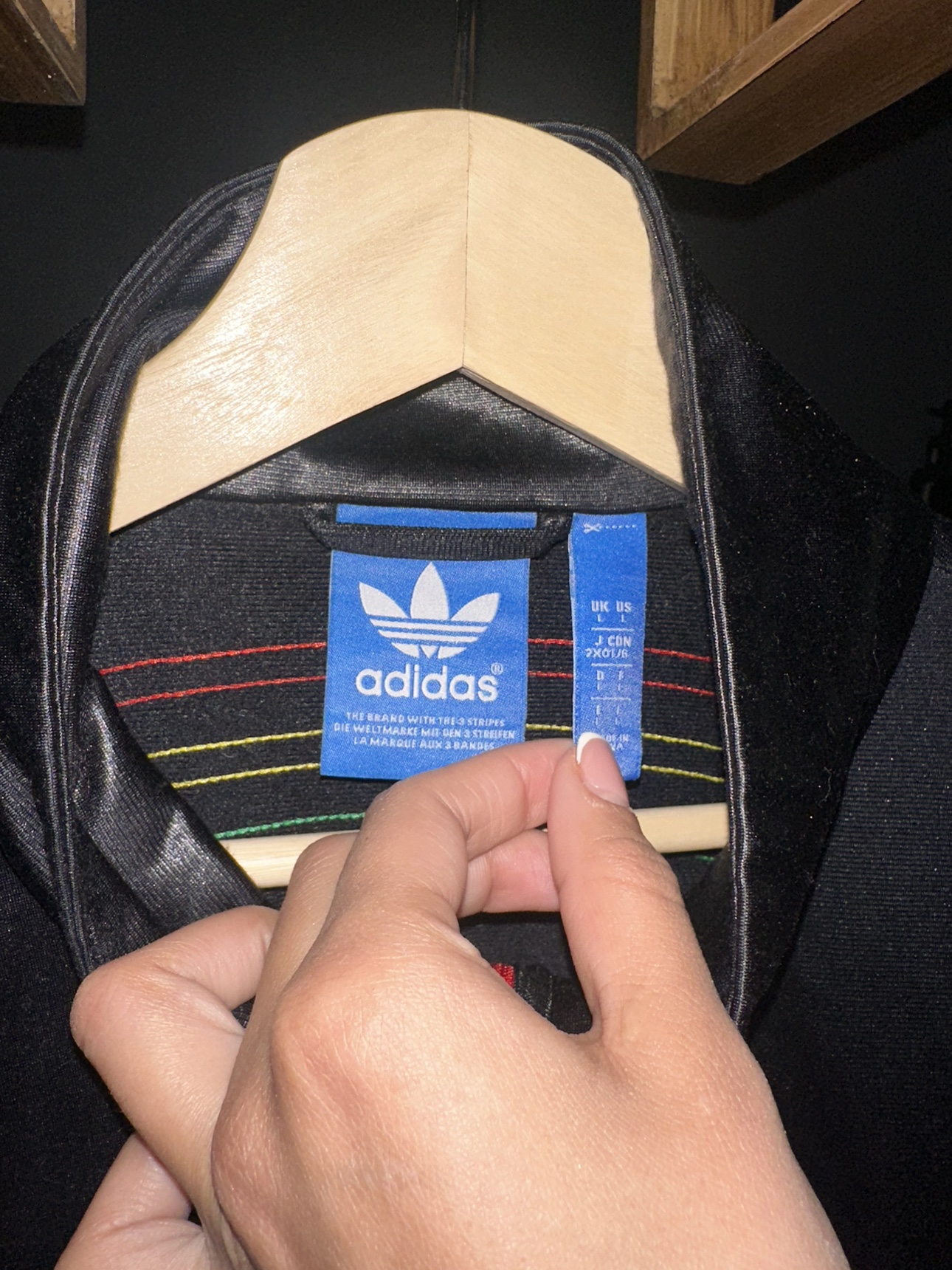 Adidas, Black Zip-Up Sweater - photo 3
