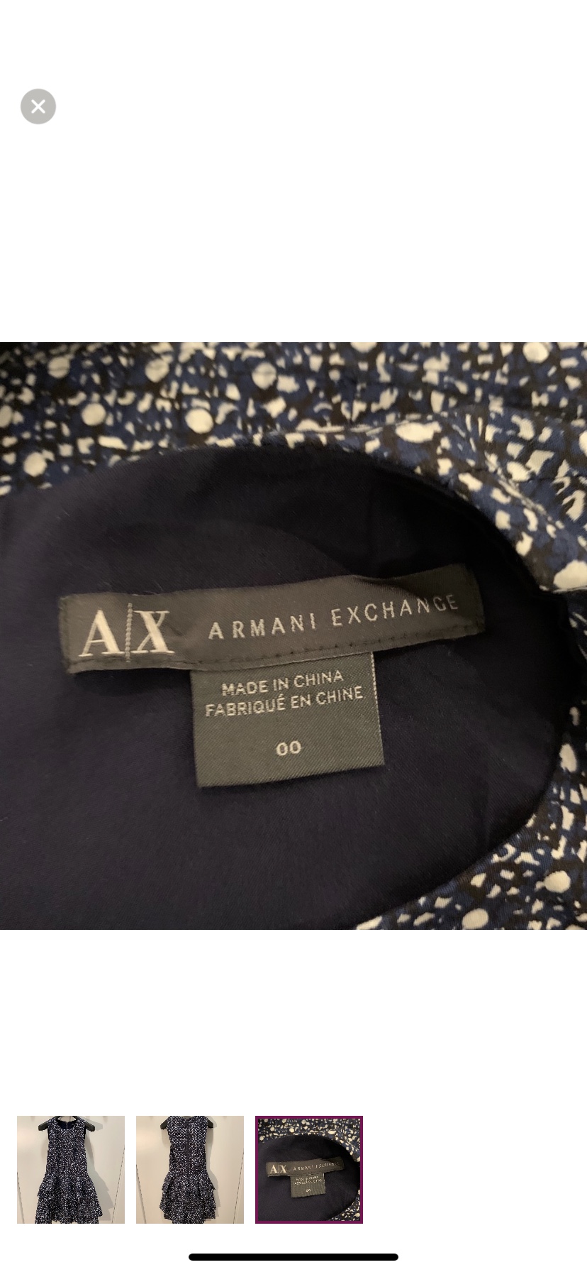 New A/X Tiered Fit and Flare Dress - Size 0 image indicator(5)