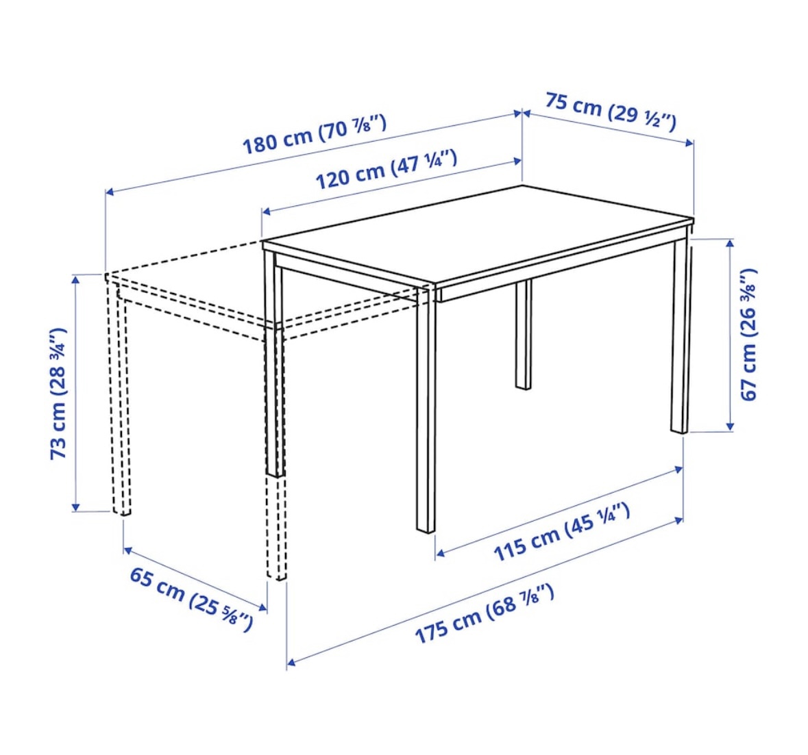 IKEA extendable table - photo 2