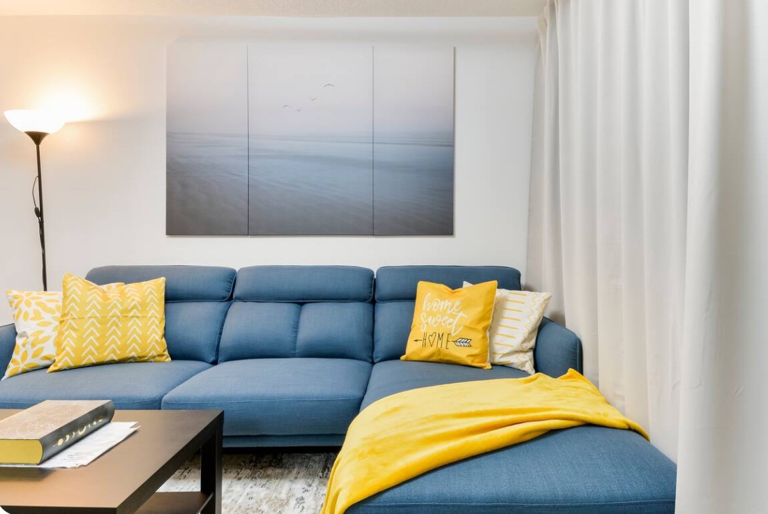 Blue sectional - free delivery