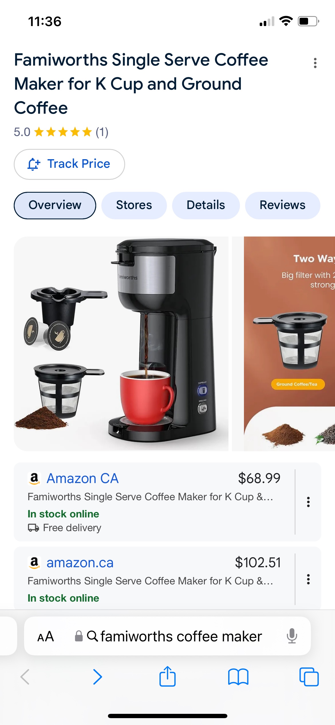 Brand new coffee maker single serve for k cup and ground coffee - photo 5