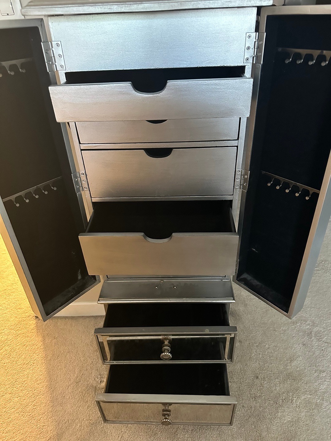 Pier 1 Mirrored Jewelry Armoire - photo 2