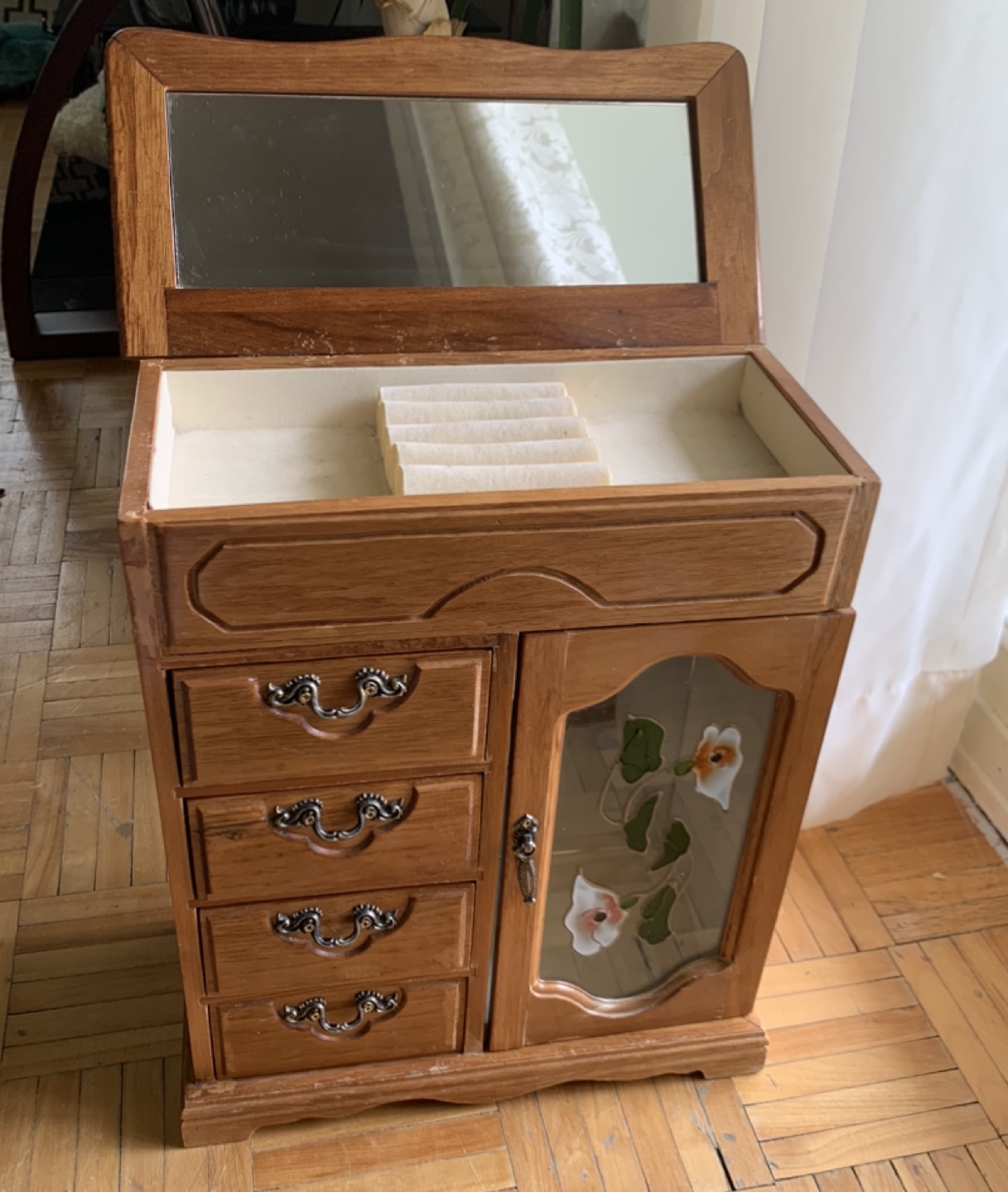 Vintage wooden jewelry box - photo 3