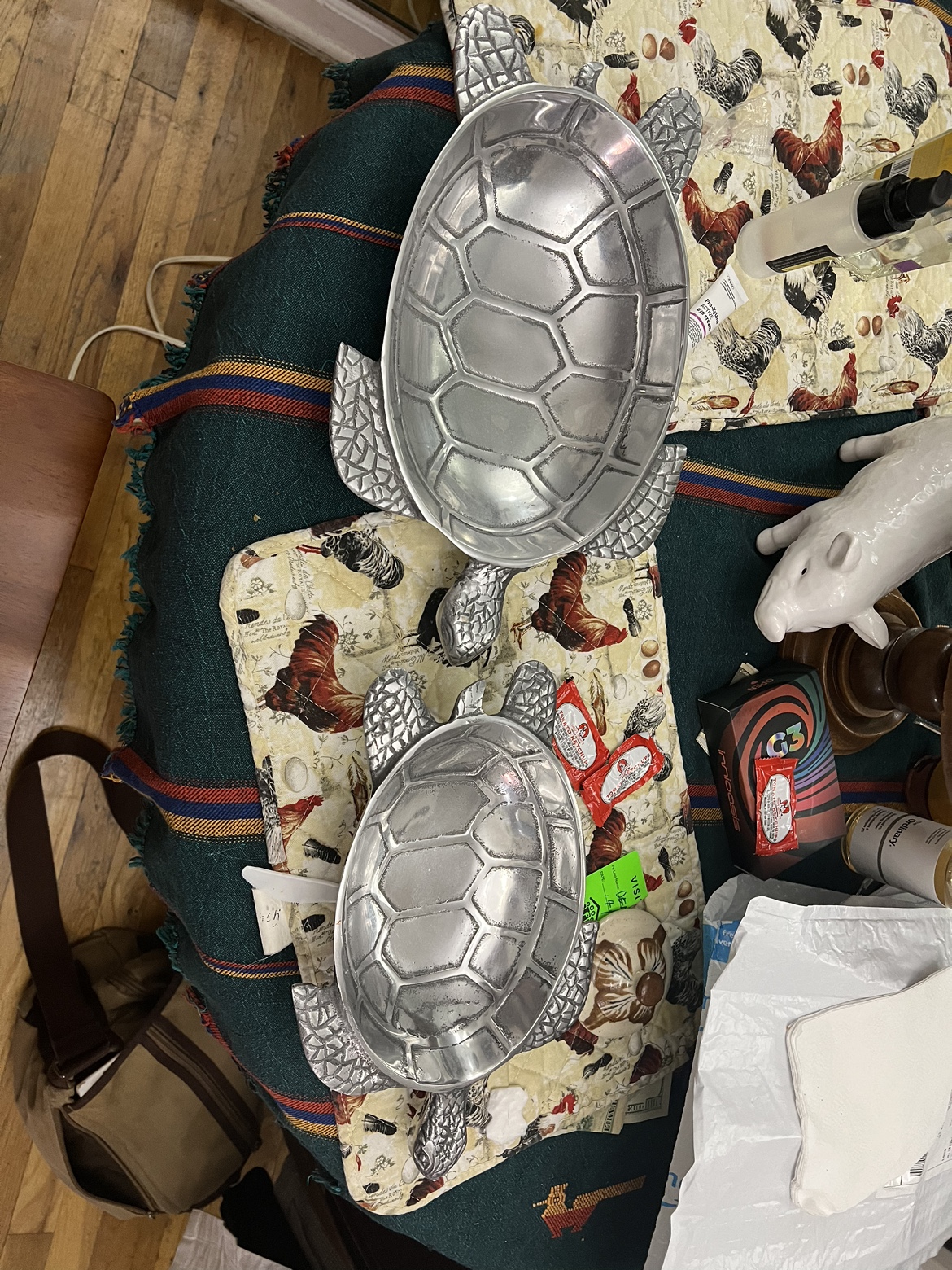 Turtle tray sterling  2 turtles tray for $30 - photo 4