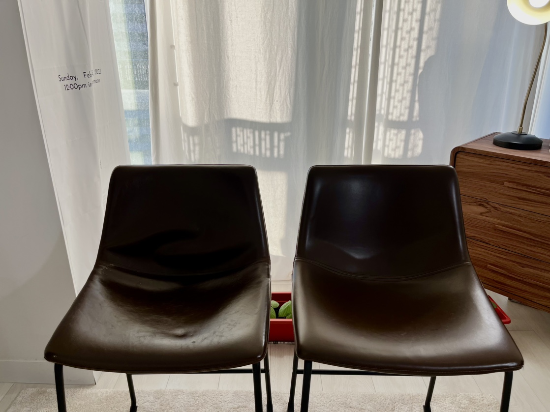 chic leather bar stools-moving out, Pet-Free &  Non-Smoking Home
