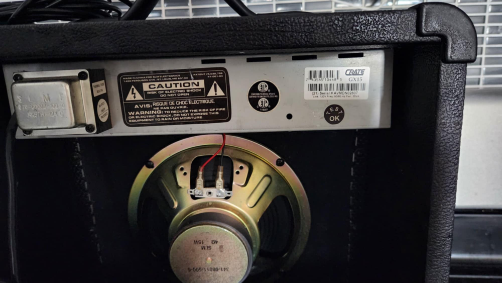 Guitar Amp: Crate GX-15 (w/ patch cord) - photo 3