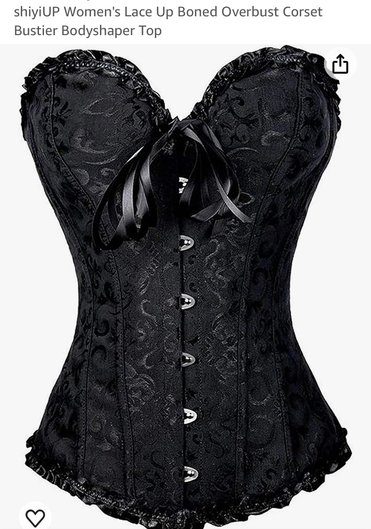 Corset and choker necklace set