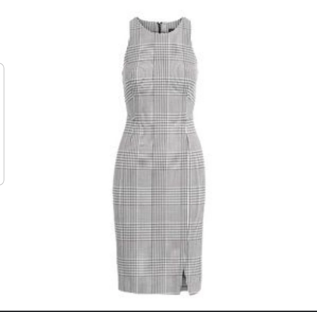 Banana Republic Dress, Plaid Print Sleeveless Midi 2 image indicator(4)
