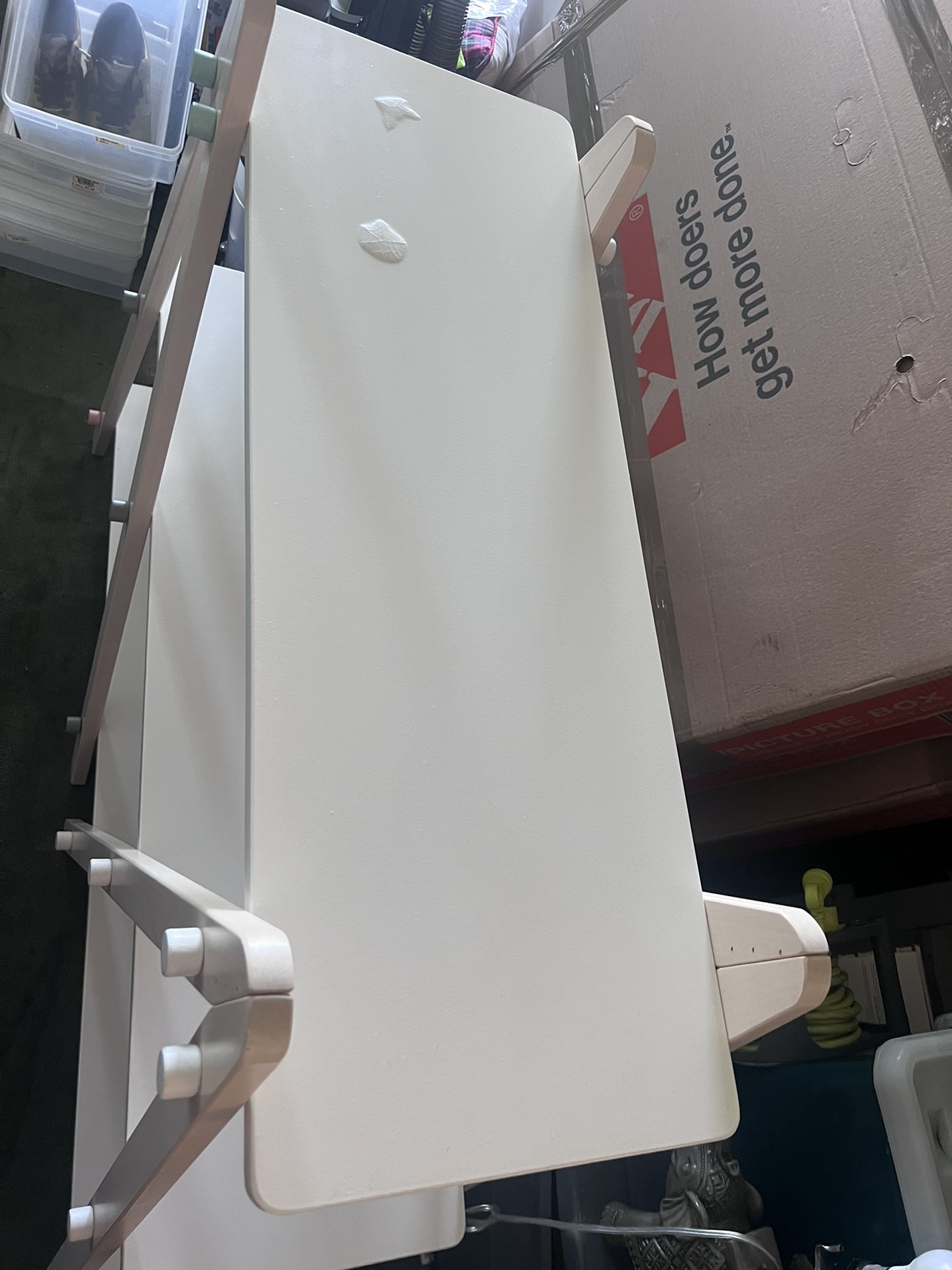 3 Tier White Bookshelf [Used] Color knobs - photo 2