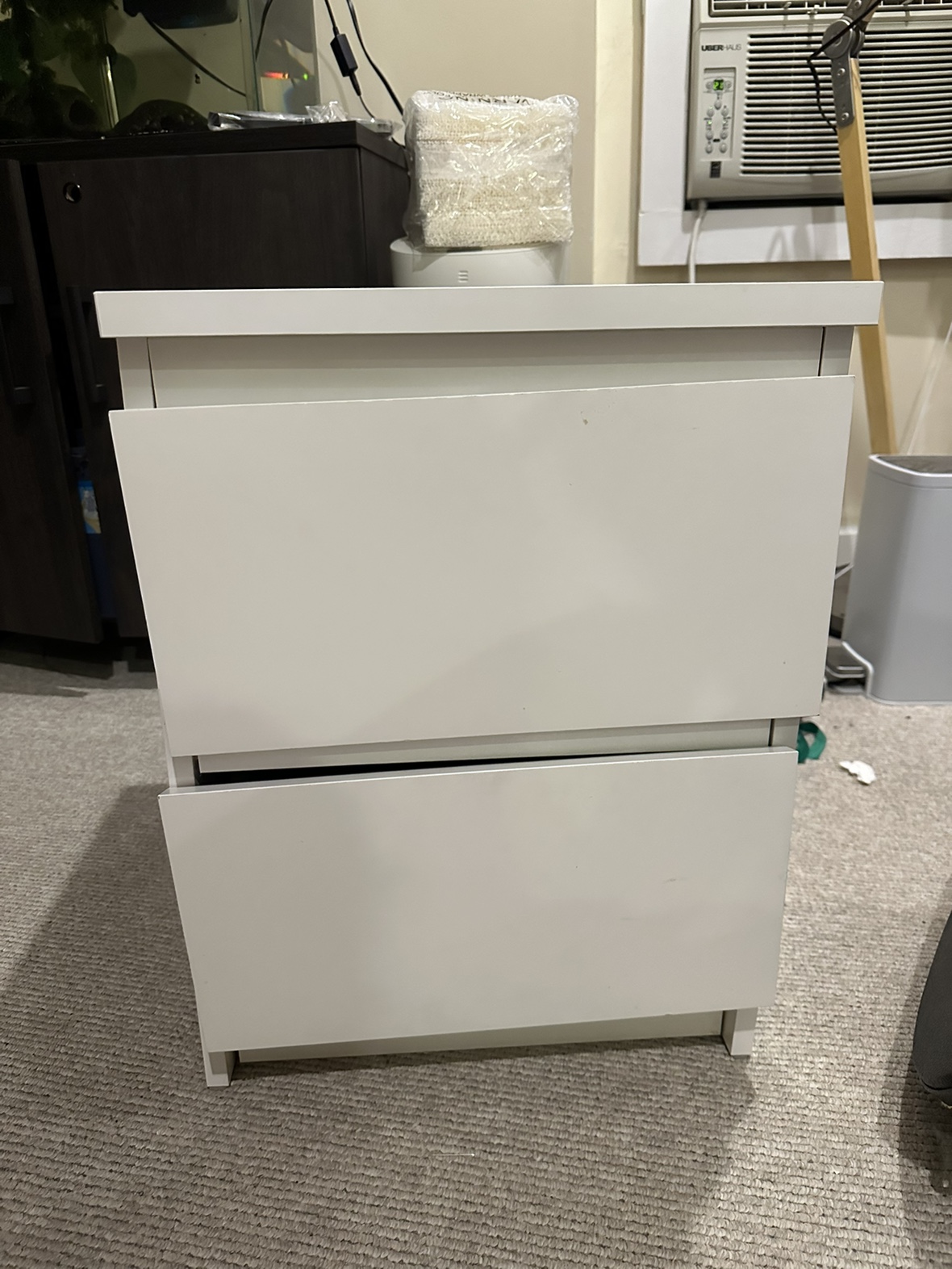 White ikea nightstand / drawers