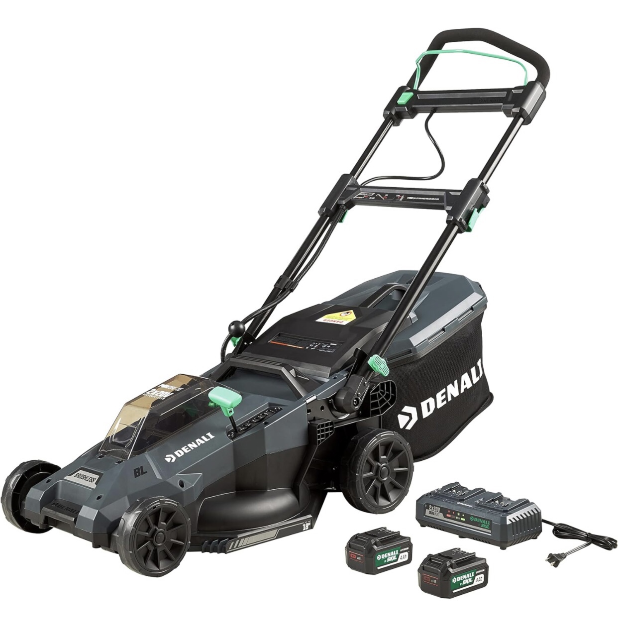 2 x 20V (40V) Brushless 18-Inch Push Lawn Mower Kit image indicator(2)