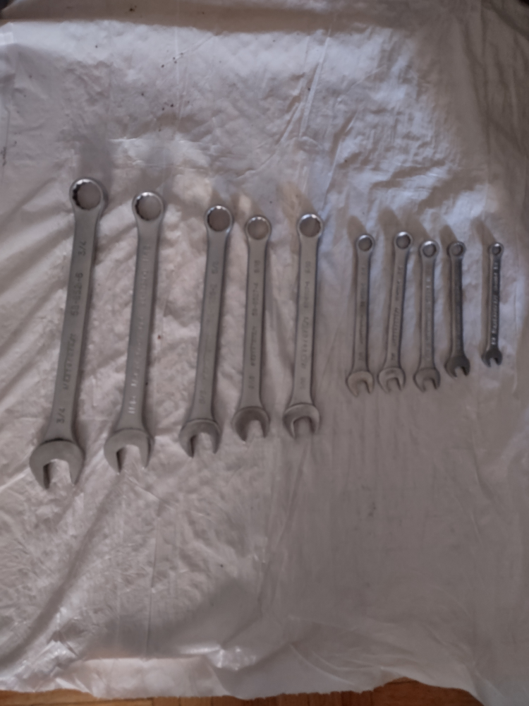 MasterCraft Imperial Wrenches, Set of 10