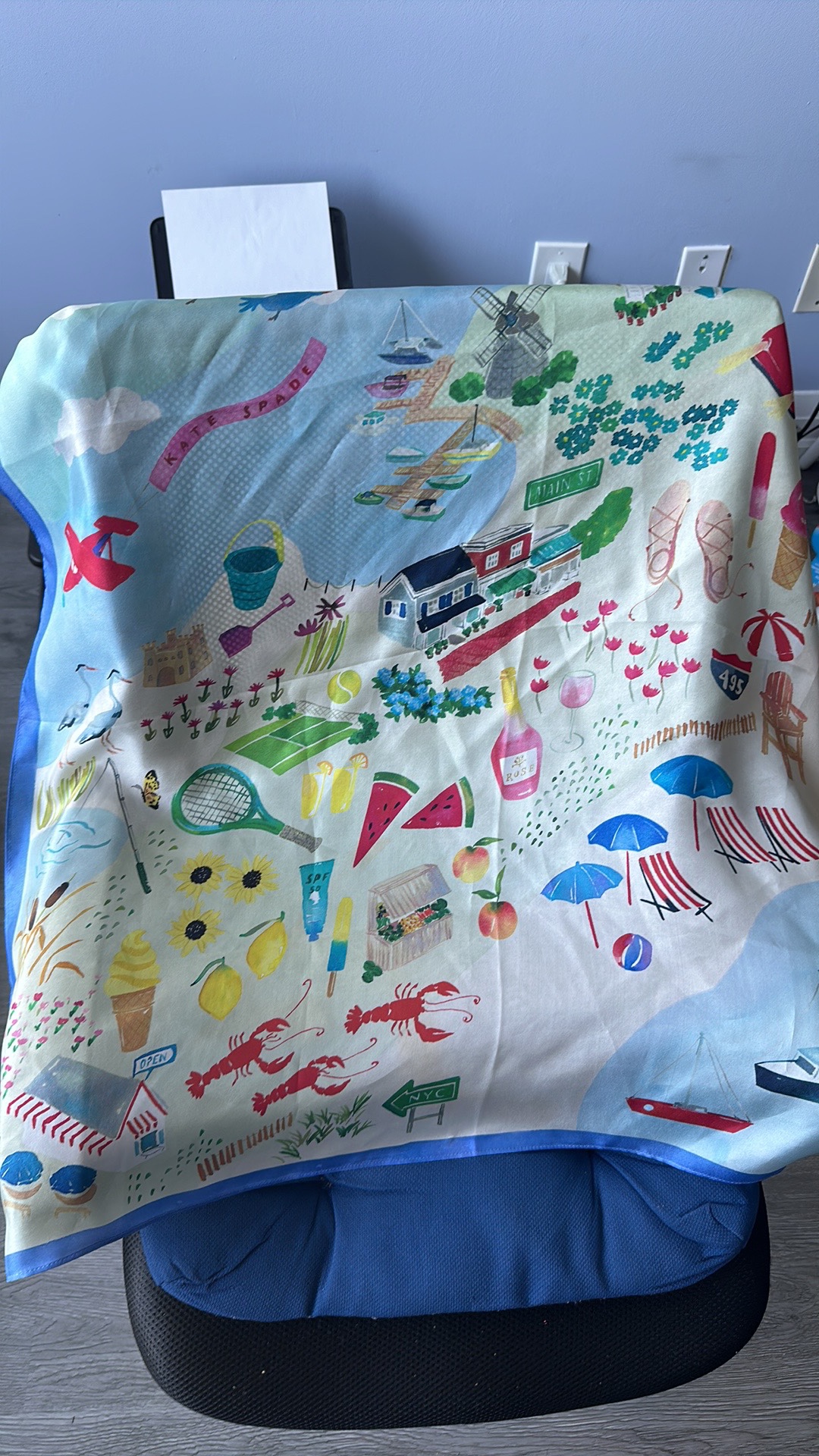 Kate spade silk scarf thumbnail
