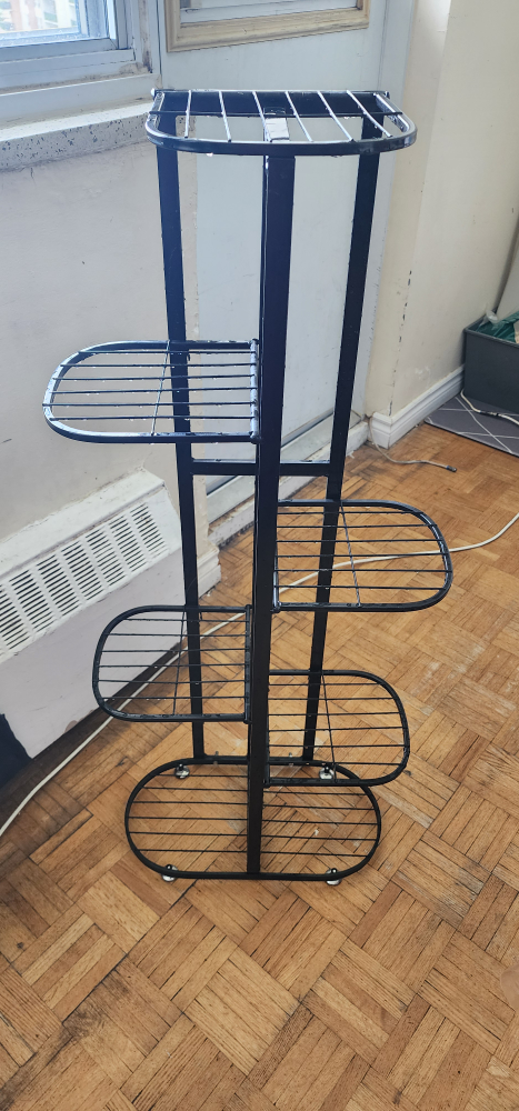 5 tier metalic plant stand - photo 2