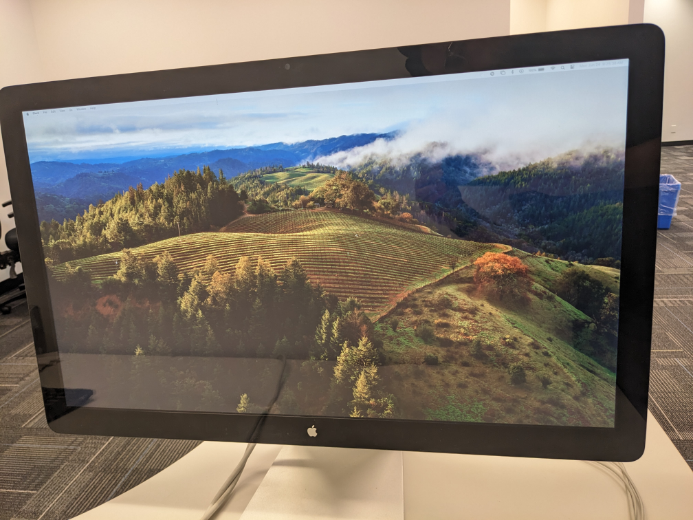 Apple 27” cinema LED monitor