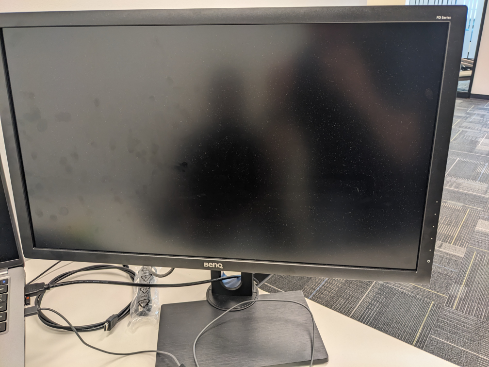 Two BenQ 27" monitors