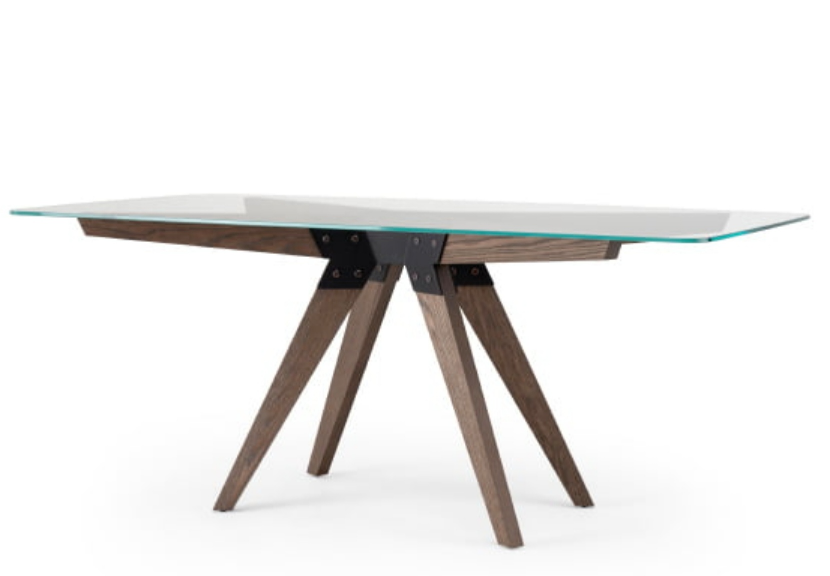 Last Day! Glass top dinning table