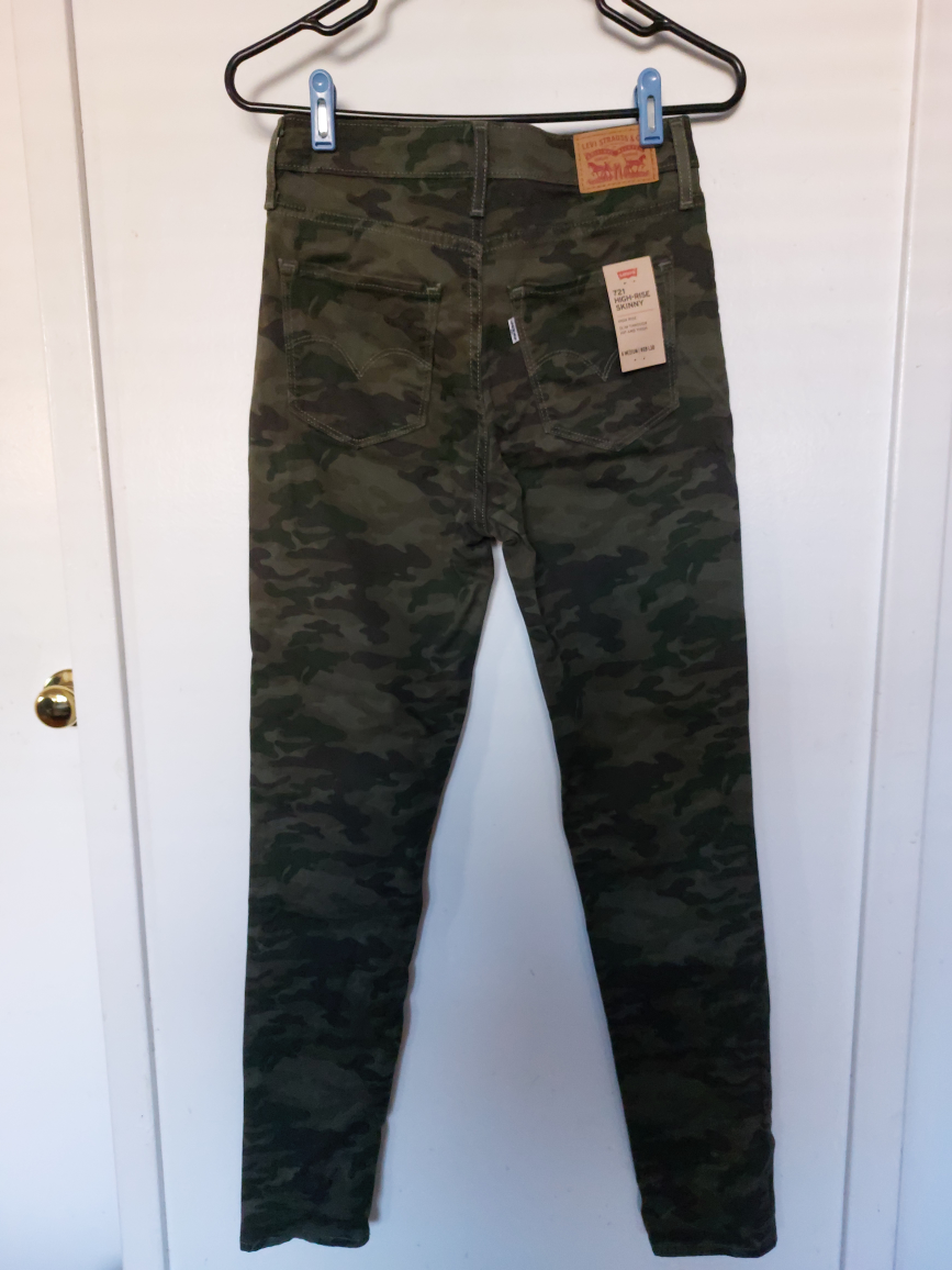 Levi's 721 Camouflage High Rise Skinny jeans W 28 L 30 image indicator(3)