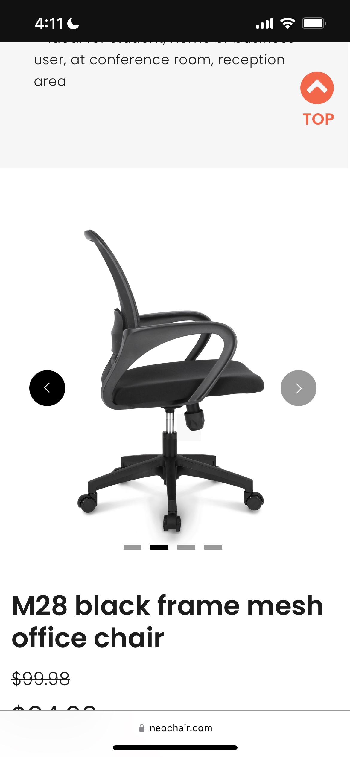 Neochair MB5 Black Office Chair - photo 2